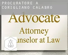 Procuratore a Corigliano Calabro