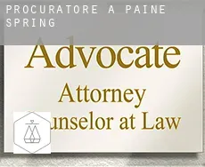 Procuratore a  Paine Spring