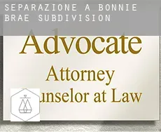 Separazione a  Bonnie Brae Subdivision