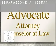 Separazione a  Sigman