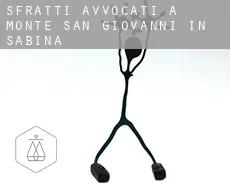 Sfratti avvocati a Monte San Giovanni in Sabina