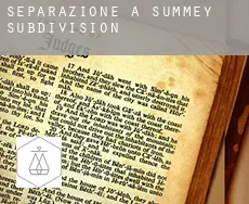 Separazione a  Summey Subdivision
