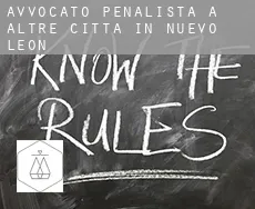 Avvocato penalista a Altre città in Nuevo Leon
