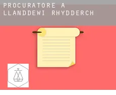 Procuratore a  Llanddewi Rhydderch