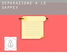 Separazione a  Le Sappey