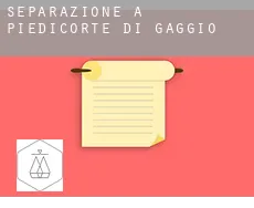 Separazione a  Piedicorte-di-Gaggio